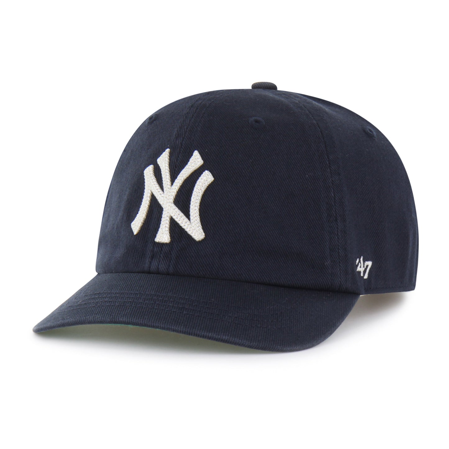 NEW YORK YANKEES CHAIN SIDE STITCH '47 CLEAN UP SHORT VISOR