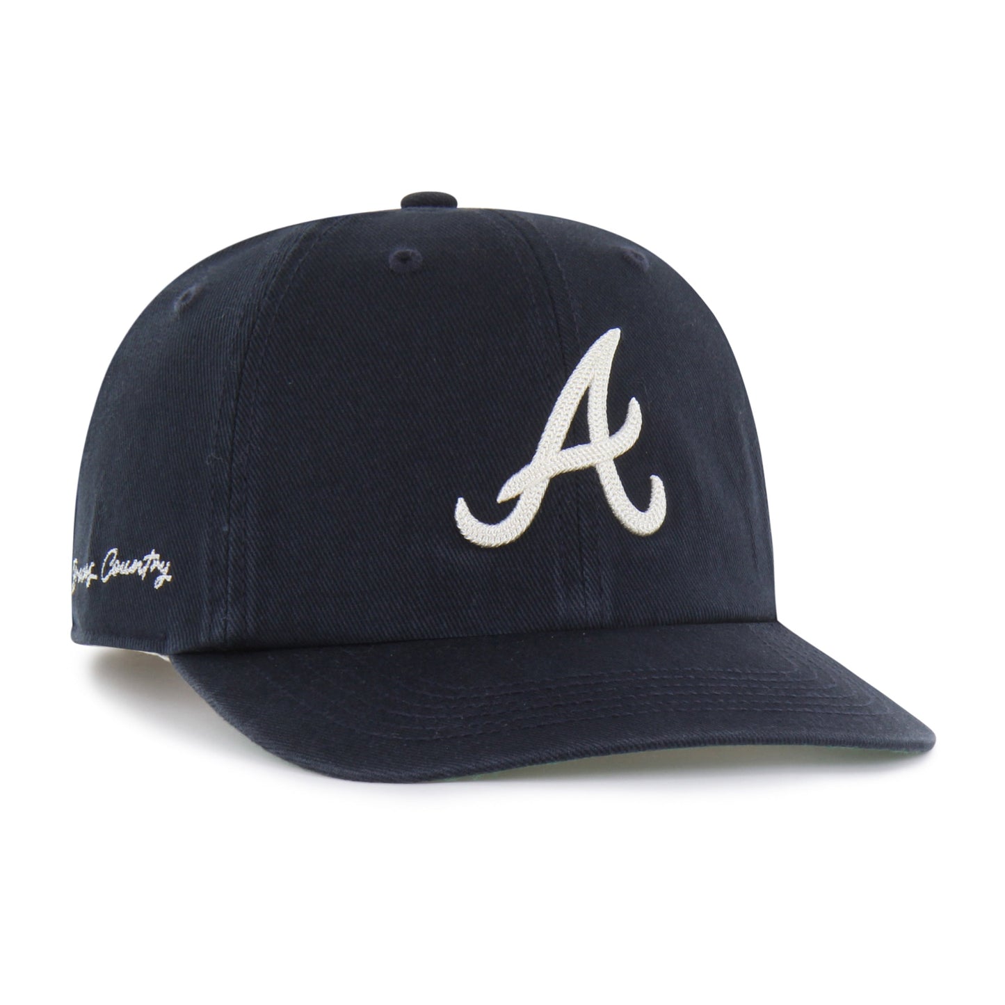 ATLANTA BRAVES CHAIN SIDE STITCH '47 CLEAN UP FLAT BRIM
